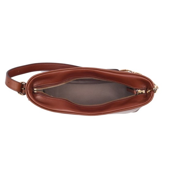 MARC JACOBS Handbag Tempo Baguette Shoulder Bag Chocolate Truffle Gold Hardware - Picture 5 of 8